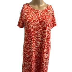 Michael Kors Women‎ Orange Tie Dye Tunic T Shirt Dress Casual Size S